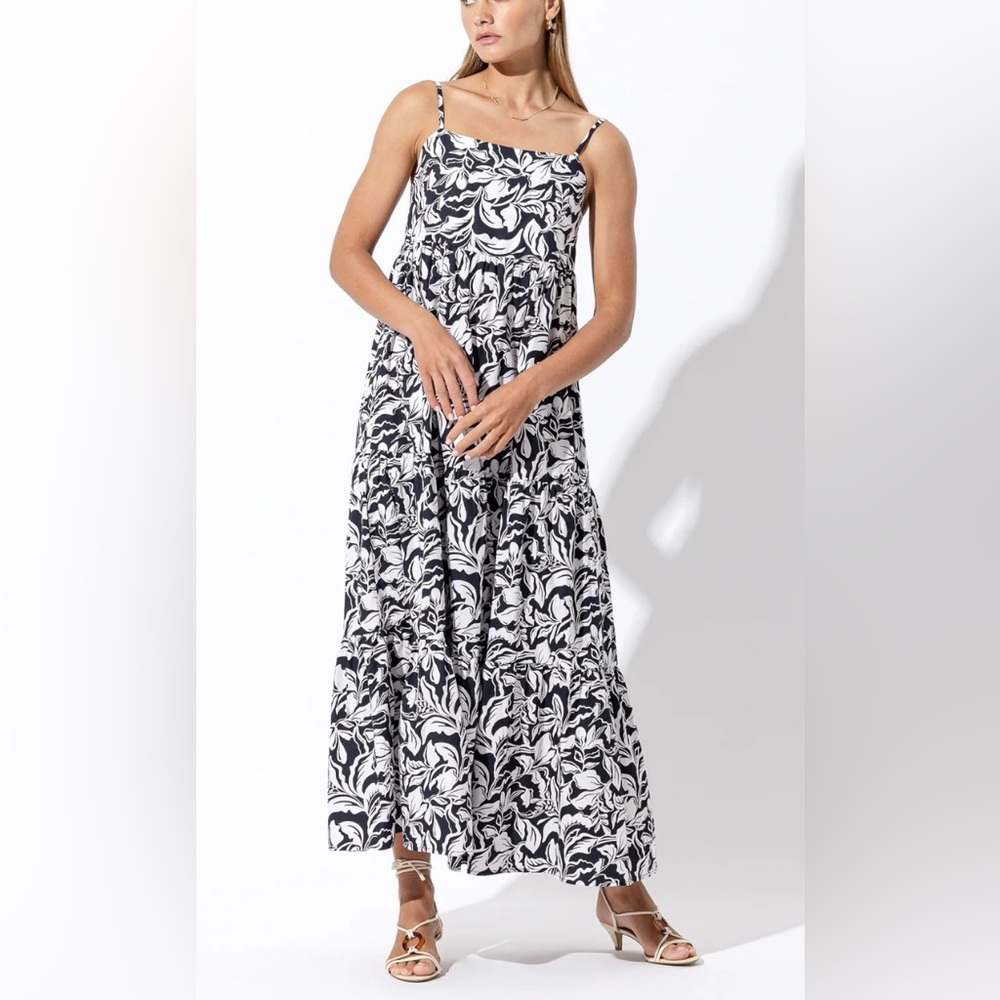 New LUSANA Dress Layla Poplin Maxi‎ Size Small